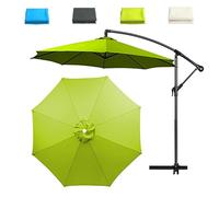 LIJCHGAO Tela para Sombrilla para Patio 200cm/230cm/250cm/270cm/300cm Parasol De Repuesto para Sombrilla Tela de Repuesto para Sombrilla 6 Varillas 8 Varillas(Grass Green,250cm/8ft-6 Ribs)