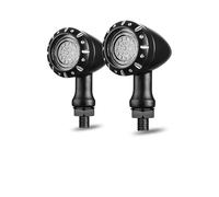 LIJHGFFA intermitentes moto homologados Luces Intermitentes Tipo Bala Para Motocicleta intermitentes moto(Black)
