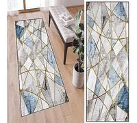 LIJIAO Felpudo Grande 60 x 280 cm Lavable, Resistente a La Suciedad Alfombra Antideslizante Alargada Antideslizante Respaldo de TPR para Cocina, Corredor, D