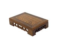 Lijiaxiuyc-101 Base de Bonsai Expositor de adornos retro con base pecera madera for maceta flores for decoración del hogar Pedestal(Grande)