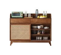 Lijiaxiuyc-101 Buffet aparador Aparador de ratán Macizo, aparador Madera Fresno, Puerta Doble for Entrada del hogar, Armario Almacenamiento Cristaleira