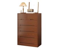 Lijiaxiuyc-101 Cómoda Cómoda de Madera Multicapa for Dormitorio con 6 cajones Mueble con cajones(Medio)