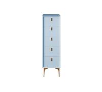 Lijiaxiuyc-101 Cómoda Cómoda for Dormitorio, cómoda de Almacenamiento Moderna contra la Pared, Organizador de Madera Extremadamente Estrecho Almacenamiento para Dormitorio(Blue-A)