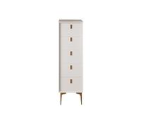Lijiaxiuyc-101 Cómoda Cómoda for Dormitorio, cómoda de Almacenamiento Moderna contra la Pared, Organizador de Madera Extremadamente Estrecho Almacenamiento para Dormitorio(White-A)