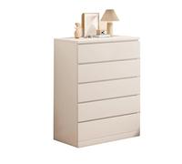 Lijiaxiuyc-101 Cómoda Cómoda Moderna for el hogar, Mueble de Almacenamiento con 5 cajones for dormitorios y Salas Estar Mueble con cajones(Blanco)