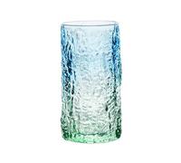 Lijiaxiuyc-101 Contenedores de bebidas Vasos degradados, vasos de agua sin tallo con vetas colores for el hogar, bar, leche, jugo, vino y cerveza(Grande)