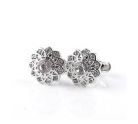 Lijiaxiuyc-101 Gemelos Gemelos de Cristal de Flores Gemelos de Camisa de Negocios clásicos Joyas de dijes Gemelos Camisa Hombre
