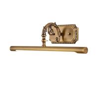 Lijiaxiuyc-101 Luz de pared del dormitorio Lámpara de iluminación estilo granja retro, obras arte, pinturas al óleo, for tocador baño, galería, museo(Brass,Pequeño)