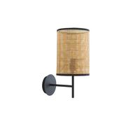 Lijiaxiuyc-101 Luz de pared del dormitorio Lámpara de pared decorativa ratán simple for dormitorio, pasillo, entrada, lámpara noche retro