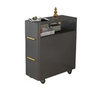 Lijiaxiuyc-101 Mesa Consola Mesa Auxiliar ultraestrecha, aparador for sofá, gabinetes Laterales, Mesa de Esquina la Centro extraíble, gabinete Estrecho, Tipo sándwich(Grey,20x60x65cm)