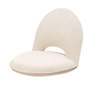 Lijiaxiuyc-101 Silla Tipo puf Sofá Individual Tatami Lazy con Respaldo, cojín de Suelo for Ventana salediza y balcón Sofá Pera(Blanco,Grande)