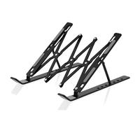 Lijiaxiuyc-101 Soporte para Laptop Soporte de Escritorio for portátil, Ajustable, con refrigeración, Plegable, Compatible portátiles hasta 17,3"(Negro)