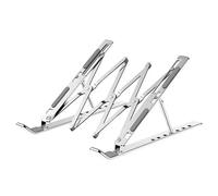 Lijiaxiuyc-101 Soporte para Laptop Soporte de Escritorio for portátil, Ajustable, con refrigeración, Plegable, Compatible portátiles hasta 17,3"(Silver)
