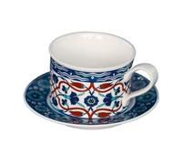 Lijiaxiuyc-101 Tazas de café Taza de café con arte latte cerámica pintada a mano, platillo, taza vintage, hermosa for el hogar, restaurante occidental Vajilla(Grande)