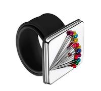 LiJuanWang Alfiletero magnético de Costura de muñeca,1 PCS alfiletero magnético de Costura,Pulsera con imán Fuerte,alfileres de Silicona,Clip de Correa para Costura de Bricolaje,Negro