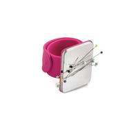 LiJuanWang Alfiletero magnético de Costura de muñeca,1 PCS alfiletero magnético de Costura,Pulsera con imán Fuerte,alfileres de Silicona,Clip de Correa para Costura de Bricolaje,Rosa