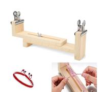 LiJuanWang Fabricante de Pulseras de Plantilla de Paracord Ajustable,Kit Fabricación Pulsera Amistad con 2 Abrazaderas,Herramienta para trenzar Pulseras,DIY Manualidades Kits