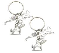 LiJuanWang Llavero Costura,2 piezas Llaveros de la máquina de coser,Sewing Machine Keychain Herramienta para máquina de coser llavero,para mujeres y niñas,bolso de coche