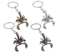 LiJuanWang Llavero zodiaco Escorpión,4 Piezas llavero de metal,llaveros del zodiaco Hombres Llavero Llavero Escorpio Zodiac llavero de regalo regalo para hombres mujeres