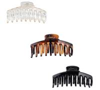 LiJuanWang Pinzas Pelo Grandes,3 Piezas Pinzas Pelo Mujer de plástico,Pinza de Pelo Antideslizante de 11 cm,Pinza Grande Hair Claw,Clips de Pelo para mujeres y niñas