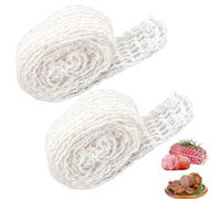 LiJuanWang Red para Asar,2 Piezas Red De Carne Mallas para Cocinar Carne de poliéster,Cocinar Hornear Accesorios De Cocin,para Hornear para Guardar Colgar Asar Cocinar Carne y Jamón,4,5 cm x 3 m