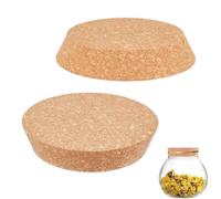 LiJuanWang Tapones de Corcho Cónicos Grandes,2 Piezas Tapones de Corcho de Madera para Botellas de Vino,Tarros y Conservas,Corchos Naturales para Manualidades,Sellado y Proyectos DIY