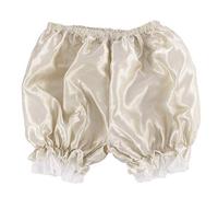 lijun Bloomers de Seda de imitación para Mujer, Bragas con Adornos de Encaje y Volantes, Pantalones Cortos de Calabaza victorianos, Vestido de Baile de Color sólido, Falda Dividida, Pettipants