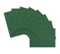 LIKAJON Paquete de 50 sobres A7, sobres para tarjetas de felicitación de color verde oscuro, sobres autosellados, sobres de 5.25 x 7.25 pulgadas para cumpleaños, graduación, baby shower, tarjetas de