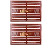 LIKANGLONGJU Cubre Radiadores Metálicos Balda Radiador con Rejilla Montaje en Pared Inoxidable con Hebilla para Dormitorio y Sala de Estar(Brown,60x60cm/24x24in)