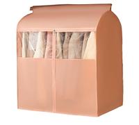 LIKANGLONGJU Funda Burro Ropa con Ventana Transparente, Fundas Ropa Armario Completamente Sellada, Material no Tejido, Traspirante(Pink,52x52x120cm/20x20x47in)