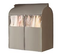 LIKANGLONGJU Funda Burro Ropa con Ventana Transparente, Fundas Ropa Armario Completamente Sellada, Material no Tejido, Traspirante(Gray,96x52x120cm/38x20x47in)