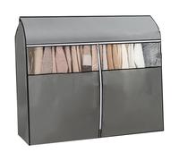 LIKANGLONGJU Fundas Ropa Armario de 120 CM, Funda Burro Ropa con Ventana, Gran Capacidad, para Proteger la Ropa del Polvo, No Incluye Percha(Gray,120x50x120cm/47x20x47in)
