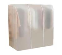 LIKANGLONGJU Fundas Ropa Armario de 150 CM de Alto, Funda Burro Ropa de Gran Capacidad para Colgar Ropa, Apta para Perchas de Doble Barra(White,160x90x150cm/63x35x59in)