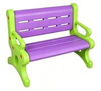 LIKANGLONGJU Pequeño Banco Jardin Exterior Resitente Banco de Jardin Plastico de Dos Plazas Banco Exterior Jardin para Patio Parque Infantil(Purple)