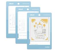 Likcut Alfombrilla para Cartulina de Plotter de Corte Glee S501, 3 Pack Light-Grip (11,43x15,9 cm) Exclusivo para Manualidades con Papel