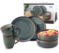 Crafted Breeze - Juego de desayuno (6 piezas), color azul