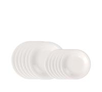 like. by Villeroy & Boch Essential White Set de platos, 12 uds EC