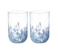 Like. By Villeroy & Boch Juego 2 Vasos Largos Confetti Aqua