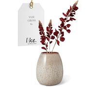 like. by Villeroy & Boch Lave Home jarrón Egg Shape, 14,5 x 14,5 x 17,5 cm, beige