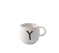like. by Villeroy & Boch - Letters taza grande Y, 380ml, Porcelana Premium, blanco