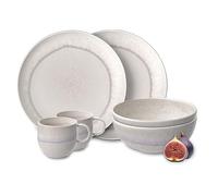like. by Villeroy & Boch Perlemor, Set De Vajilla De Porcelana, 6 Piezas, Aspecto Alfarero, Servicio De Desayuno Para 2 Personas