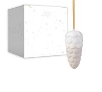 like. by Villeroy & Boch - Winter Glow Adorno piña de Abeto, decoración navideña de Porcelana Premium, Adornos para árbol, 4 x 4 x 9 cm