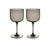 Like De Villeroy & Boch Juego De Copas De Vino De Vidrio Ahumado 2 Piezas 0,20 L