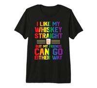 Like My Whiskey Straight But My Friends Gay LGBT Pride Month Camiseta Premium