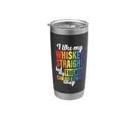 Like My Whiskey Straight But My Friends Gay LGBT Pride Month Vaso térmico de acero inoxidable de doble pared
