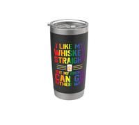 Like My Whiskey Straight But My Friends Gay LGBT Pride Month Vaso térmico de acero inoxidable de doble pared