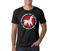 Like tears in The Rain Origami - Camiseta Hombre Manga Corta (FR/ES, Letras, XL, Regular, Regular, Negro)