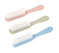 Likeggoad 3 cepillos de uñas con mango de agarre, cepillos de limpieza de uñas, cepillo limpiador de uñas colorido, kit de cepillos de pedicura de mango largo para dedos de los pies y las uñas,