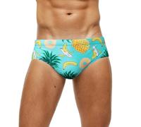 LikeJump Bañadores para hombre de cintura baja, bóxer de natación, pantalones cortos de surf, bañadores tipo bikini de fondo, L