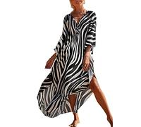 LikeJump Bohemia Kaftan Kimono Vestido de Playa para Mujer Pareos Bikini Cover Ups Homewear Tops